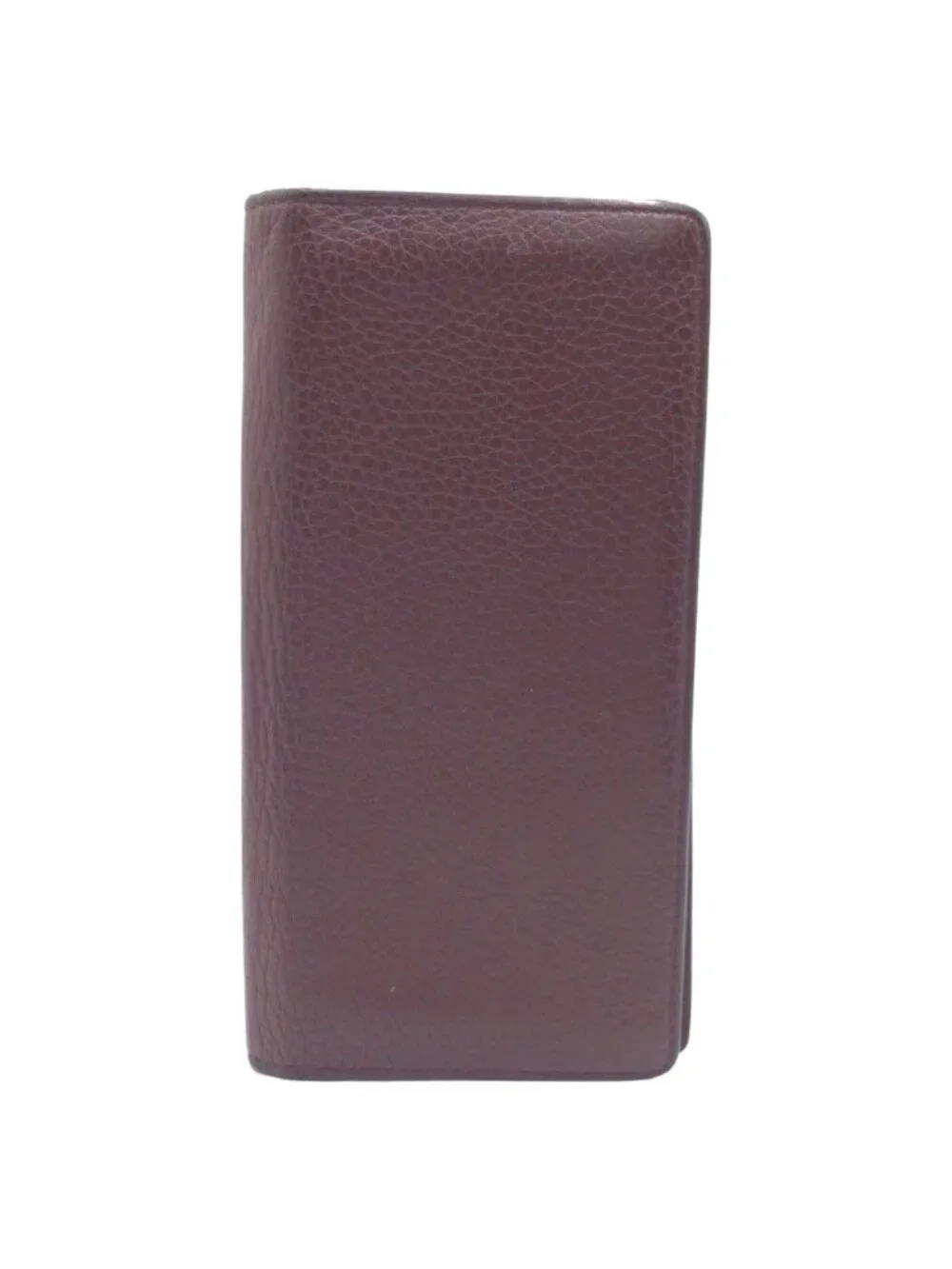Louis Vuitton Taurillon Portefeuille Brazza Brown Silver Leather Wallet Billfold